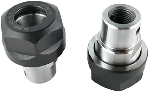 High Precision ER11 ER16 ER20 ER25 Thread Tool Post for Engraving Machine - 30000 RPM Motor Spindle Holder,1pcs(C20-ER20 (5-8 16unf))