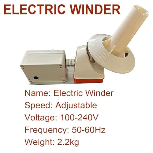 Bobinador eléctrico de bolas de hilo – Velocidad ajustable, capacidad de 500 g para manualidades de lana y cuerdas sin esfuerzo