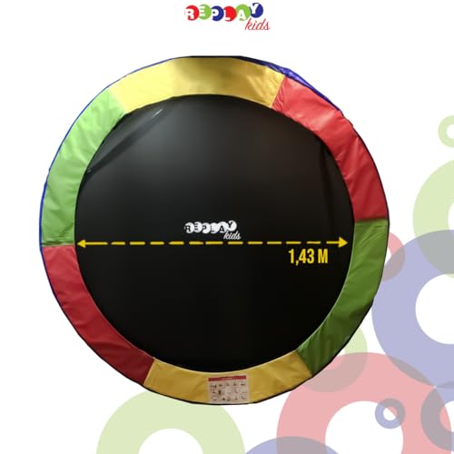 Replay Kids Cama Elástica Pula Pula Trampolim 1,83m, Com Rede e Lona (até 80 kg), Multicolorida