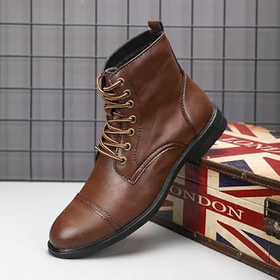 Mens Chelsea Boots, Stylish And Comfort Chukka Ankle Boots With Zipper
