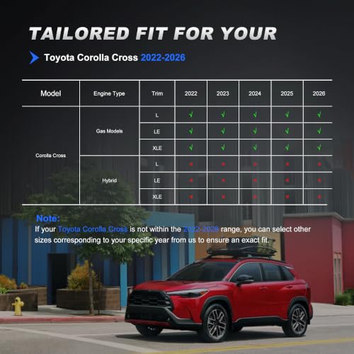 Image of AOMSAZTO Camo Seat Covers for Toyota Corolla Cross 2022-2026 Full Set