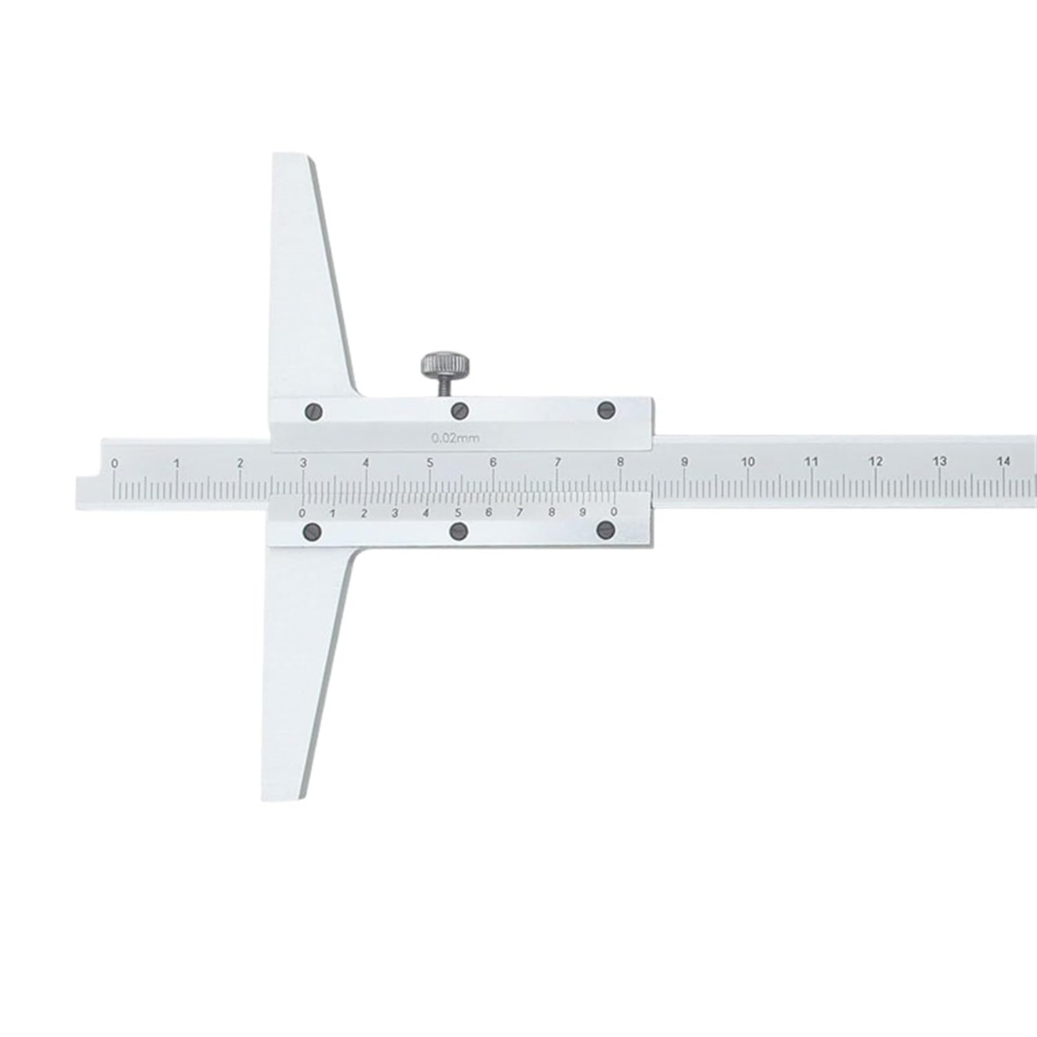 Deep Vernier Caliper high Precision Stainless Steel Depth Gauge 0-150 0-200 0-300 mm Depth Gauge Measuring Tool(Depth Gauge 0-150mm)