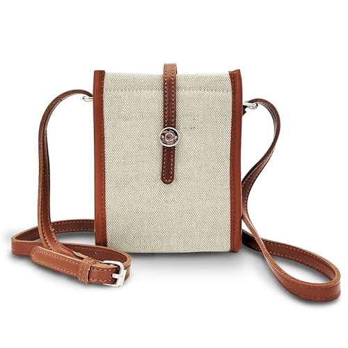 Small Crossbody Bag, Canvas Crossbody Phone Purse with Adjustable