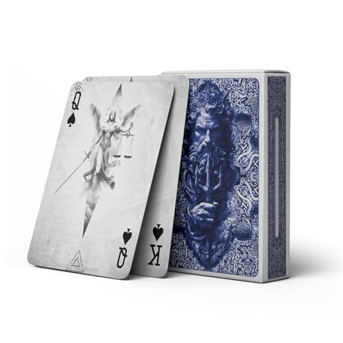 strublfe Twelve Zodiac Guardian Themed Playing Cards, High-end Poker Cards, Exquisite Art Deck of Cards, Double-Sided Anti Slip, Strong Durability, Family Gatherings