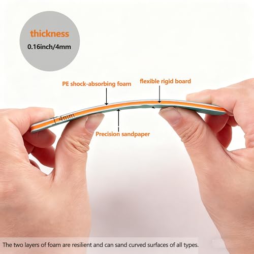 IRISFLY 6Pcs Sanding Sticks,Polishing Sticks Assorted,Model Hobby Making Tools,Metal and Plastic Sanding Tools for Gundam Repairing,Model Craft Amateur Beginner (400,600,800,1000,1200,1500 Grit)