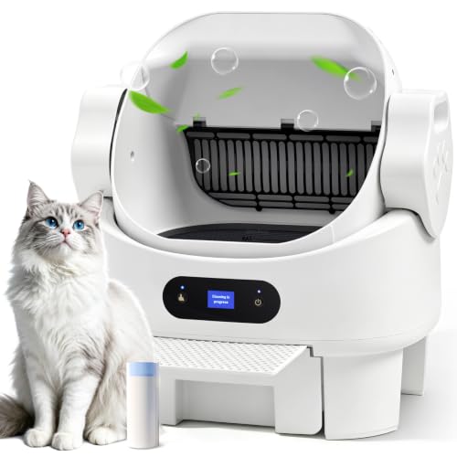 OneBug Self Cleaning Open Top Automatic Multiple Cat Litter Box,