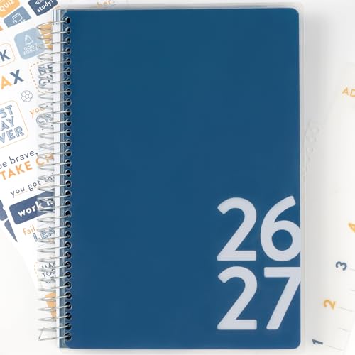 PPP Student Planner 2026-2027 | Weekly & Monthly Checklist | Academic Planner with Class Schedule Layout | Budget & Savings Worksheets | Coil Binding | Poly Laminated Cover | 95 Stickers Included