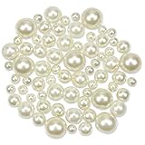 Facile da Fare: Ogni perline sciolta ha un buco nel centro per adattarsi a una stringa attraverso di essa per rendere il più elegante accessorio di collana o bracciale di perle. Viene fornito con 2pz chiodini occhiello da 40mm che possono essere utilizzati per la perforazione per impedire l'adesione dell'apertura della perle imitazione