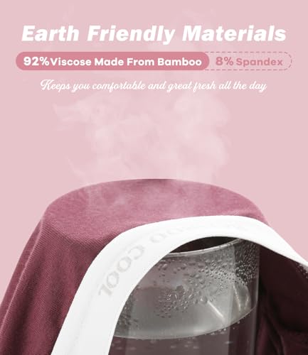 Image of BAMBOO COOL Womens Underwear, Moisture-Wicking Briefs, Soft and Breathable Panties, Mid Waist, 5-Pack