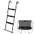 Gardenature Trampoline Ladder-3 Steps Wide-Step Ladder-Black