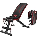 SONGSH, panca pieghevole inclinata regolabile,...