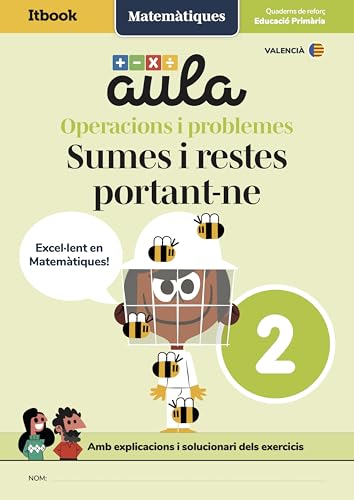 Portada de Aula Matematiques: Quadern N Operacions i Problemes 2: Sumes i Restes