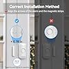 TECKNET Door Chimes When Door Opens, Wireless Door Sensor Chime Alarm with 1000Ft Range, 61 Songs, 5 Volume Levels, RGB Light, Door Chime for Business/Store/Home/Office When Entering