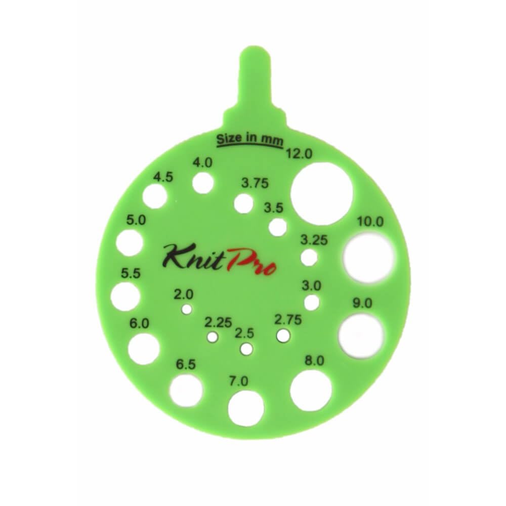 KnitPro Needle view sizer round green - 3pcs