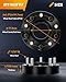 dynofit 5x5.5 Wheel Spacers 1.5 inch for 2002-2010 Ram 1500, 77.8mm Hub Centric Wheel Spacer Compatible with 2005-2011 Dodge Dakota and 2004-2009 Durango, 9/16-18 Thread Pitch Forged Spacer, 4 Pcs