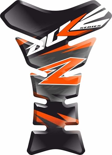 Tankpad Tank Pad Protector Deposito Tanque Moto   Pegatina Deposito Moto 3D Carbon Compatible con KTM Duke 125 250 690 790 1029 v1 20x14cm