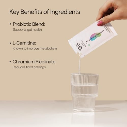 Image of The Good Bug Metabolically Lean: SuperGut Powder | Weight Loss For Women & Men | Probiotics + L-Carnitine | Boost Metabolism & Reduces Cravings Naturally | Naturally | 15 Days Pack