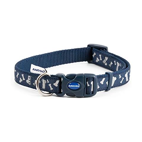 Ancol Blue Reflective Bones Adjustable Collar Cover