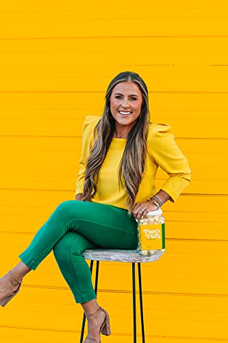 Papa's Puffs Lemon Flavored Pure Sugar Candy - Individually Wrapped In Resealable Tub -- Fat-Free, Gluten-Free, Cholesterol-Free - Manufactured In The Usa #TOP6