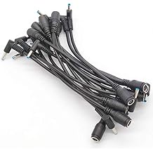 Dongle Tip Adapter Cable for HP 7.4mm to 4.5mm Connector Converter Blue Right Angle Tip DC Cord for HP Stream Spectre Pavilion Envy Elitebook Split Chromebook Power Supply 130w Max - 15Pack