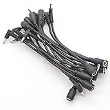 Tip Adapter Cable for HP 7.4mm to 4.5mm Blue Right Angle Tip Connector Converter Dongle DC Cord for HP Stream Spectre Pavilion Envy Elitebook Split Chromebook Power Supply - 15 Pack