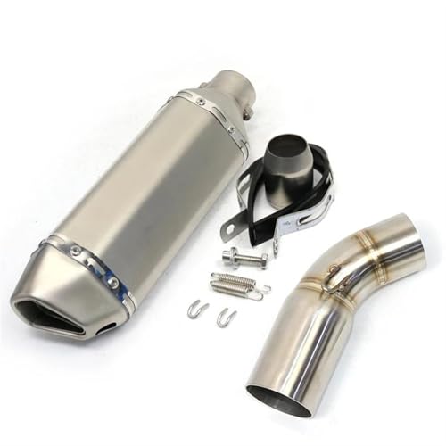 Liaison intermédiaire moto 51mm pour réparer un échappement rouillé