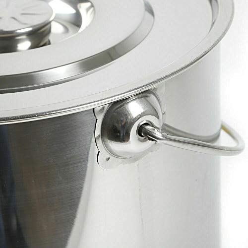 OUKANING 20L Eimer Edelstahleimer Mit Deckel Milcheimer Weinkühler Kücheneimer Futtereimer Für Lebensmittel – Bild 8