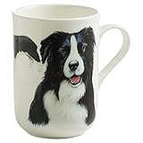 Maxwell & Williams PB0705 Pets Becher Border Collie Hund, Geschenkbox, Porzellan, schwarz/weiß