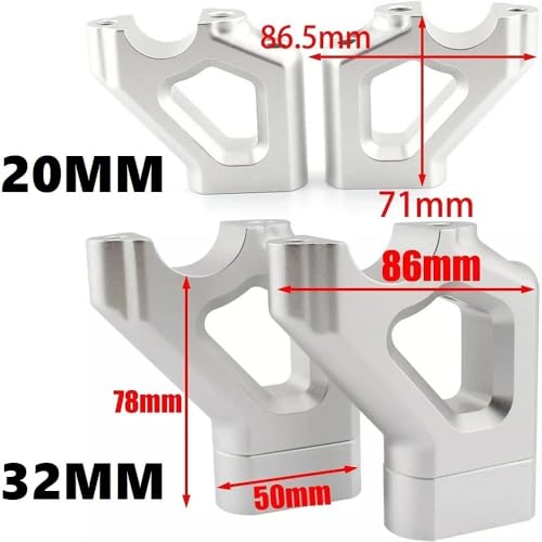 Elevadores de manillar 20/32mm para Tiger 900 800 y Explorer 1200 5