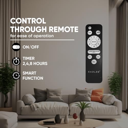 Image of CADLEC ThunderX 1200mm BLDC Ceiling Fan with Remote Control | BEE 5 star Rated Energy Efficient Ceiling Fan | High Air Delivery | 5 Year Warranty (White)