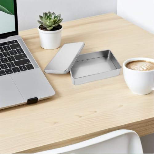 Caja organizadora metálica con tapa 2 piezas miniatura 7