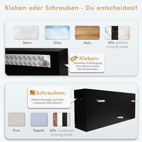 Foto von SMARTWRAP Folienschneider Organizer - Öko-Freundlich aus FSC-Bambus - Perfekt für Frischhaltefolie & Alufolie - Bringt Ordnung - Aufbewahrungsbox Küche Schubladen Wohnmobil Schubladen Organizer küche