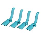 4Pack Lazy Shoe Helper Easy on Easy Off, Unisex Portable Plastic Handled Shoe Horn for Seniors, Elde