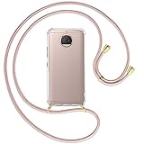 Práctico collar para teléfono móvil que incluye un estuche con refuerzo antichoque perfectamente ajustado para su smartphone Motorola Moto G5S Plus (XT1803, XT1805 / 5.5" Display).