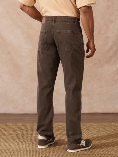 Image of WROGN Men's Cotton Jeans | Clean Finish | Relaxed Fit