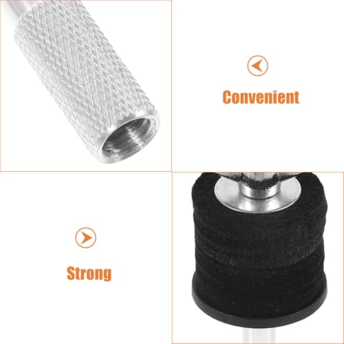 2 piezas de apilador de platillos para hi-hat y brazo de montaje para platillos para batería miniatura 3