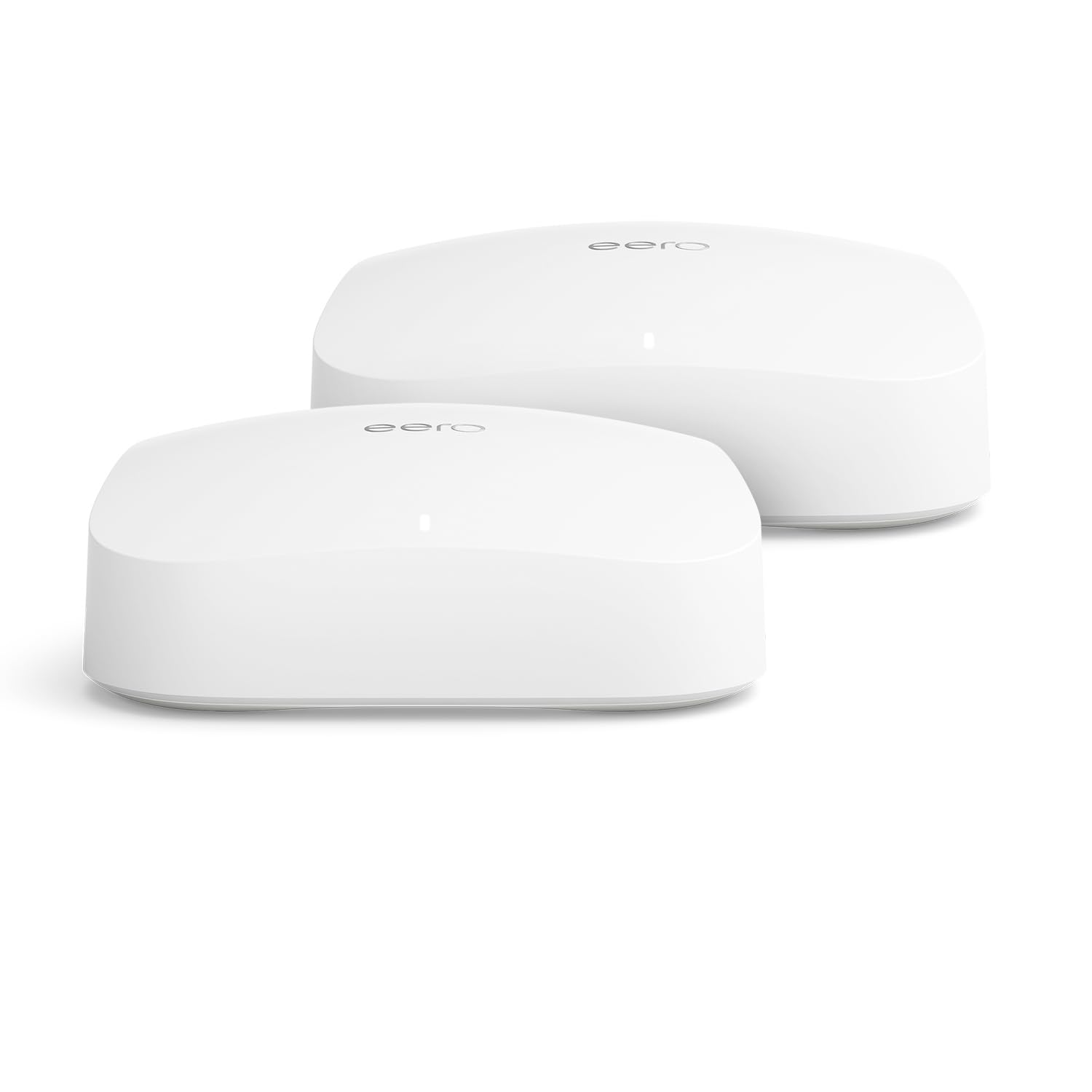 eero Amazon eero Pro 6 tri-band mesh Wi-Fi 6 system | with built-in ZigBee smart home hub | 2-pack | coverage up to 380 sq.m | Brown Box Packaging