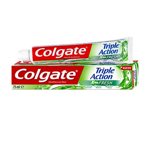 Colgate Triple Acción Extra Fresh, Pasta de Dientes, blanqueador y frescor - 1 ud x 75 ml