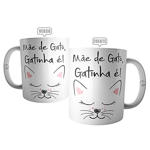 Caneca Mãe De Gato Gatinha É - Presente para o dia das Mães