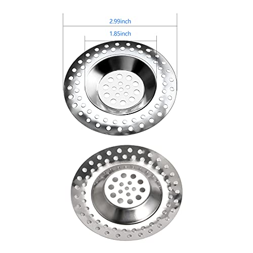 Colador protector para desagüe de acero inoxidable 8 piezas miniatura 2