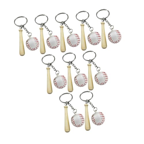 Porte-clés de baseball lot de 16 pendentifs sport pour garçons et filles