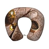 Le haut de la boussole et l'oreiller de voyage à motif carte antique a une fermeture éclair cachée, ce qui est pratique pour vous de retirer la taie d'oreiller pour le nettoyage à tout moment. Laissez les enfants et leurs familles profiter du soutien propre et durable apporté par le coussin de nuque.