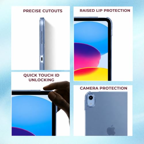 Image of MOCA Case for iPad (A16) 11th Generation 11 Inch 2025 10th Generation 2022 iPad 10.9 Inch Slim Stand Hard Shell Back Protective Smart Cover for 10.9 inch iPad 10th Gen 2022 Release A2696 A2757 A2777