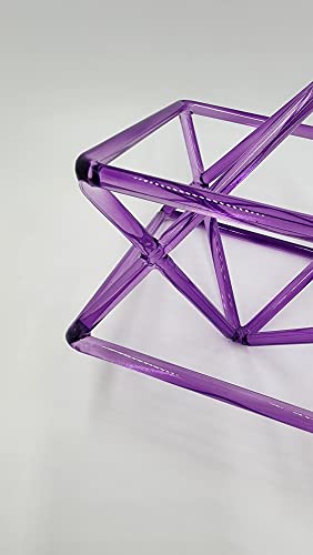 Purple 8" Quartz Crystal Singing Merkaba Enhanced Sound Healing And Meditation Musical Instrument With Crystal Striker #TOP3
