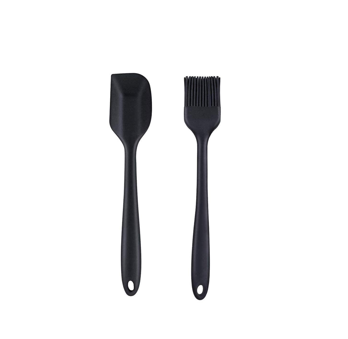 Buy TASKHOUSE 2Pcs Heat Resistant NonStick Silicone Mixing Spatula