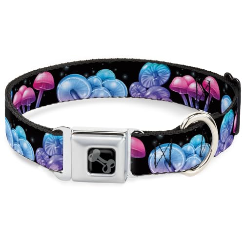 Collier pour chien large 3.8 cm Buckle-Down réglable 33 à 43 cm noir - 2