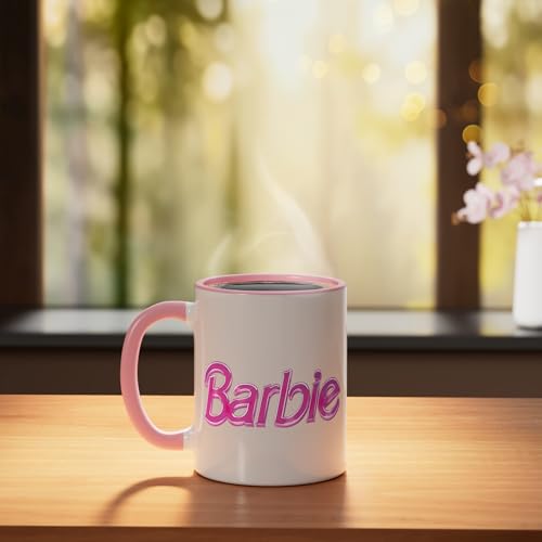 Barbie Pink Block Logo Taza de Cerámica 11 oz miniatura 3