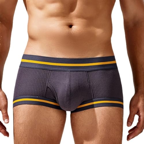 Men's Boxer Briefs Simple Breathable Mid Waist and Comfortable Men Underwear Boxers