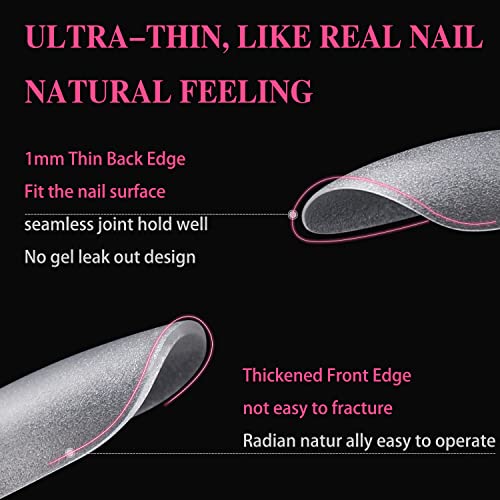 Short Coffin Nail Tips, Etercycle 420 Pcs Upgraded Double-Sided Matte Gel Nail Tips, Full Cover Acrylic False Gelly Nail Tips For Nail Extensions Home Diy Nail Salon 15 Sizes With Box #TOP16