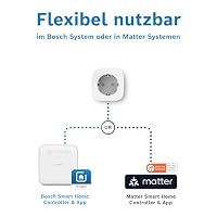 Bosch Smart Home Zwischenstecker kompakt [+M], smarte Steckdose mit Matter, Stromverbrauch messen & Energiekosten senken, App- & Sprachsteuerung, Apple Home, Google Home & Alexa kompatibel, 4er Set – Ansicht 6